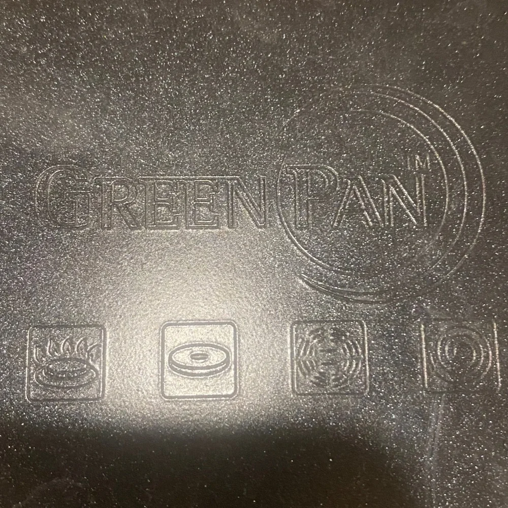GreenPan Saucepan Small Blue Cream Good Ceramic Nonstick Glass Lid 6.25in